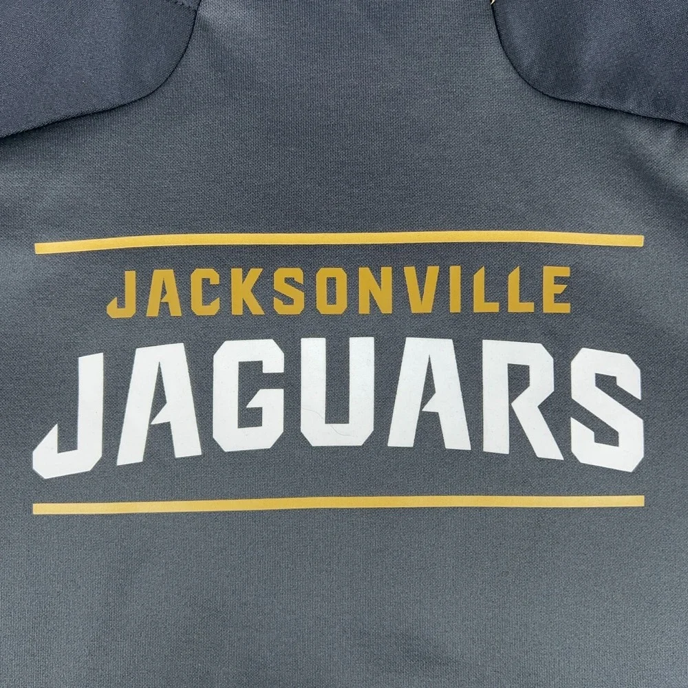 Jacksonville Jaguars Hoodie Mens Medium Gray Nike Therma Fit On Field Sweatshirt